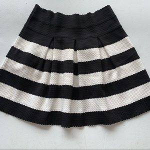 Ann Taylor Black and White Striped Skirt